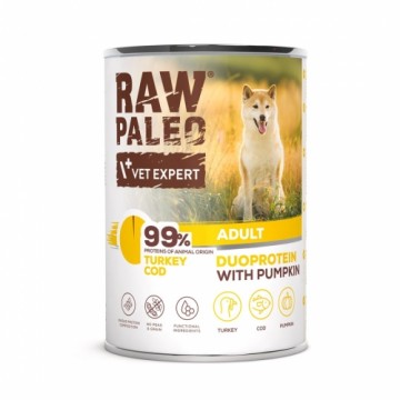 RAW PALEO Duoprotein Turkey & Cod Puppy - wet dog food - 400g