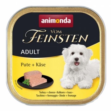 ANIMONDA Vom Feinsten Adult Turkey with cheese - wet dog food - 150g