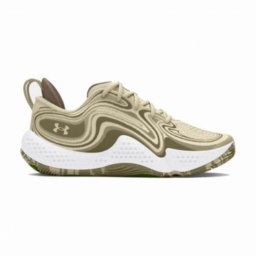 Basketball Shoes for Adults Under Armour Spawn 6 Camo Olive Light brown