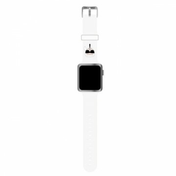 Karl Lagerfeld Karl Head Watch Strap for Apple Watch 38|40mm White