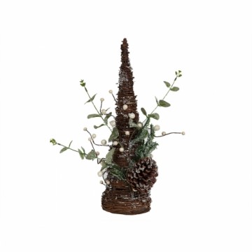 Christmas Tree Romimex Brown Green Polyethylene Pine cone 24 x 47 x 24 cm