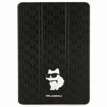 Karl Lagerfeld KLFC10SAKHPCK iPad 10.2"  Folio Magnet Allover Cover czarny|black Saffiano Monogram Choupette