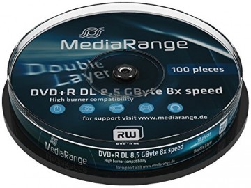 MediaRange  DVD+R MediaRange 8.5GB  10pcs