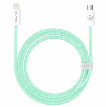 Blavec Cable Candy braided - Type C to Lightning - PD 20W 2,4A 3 metres (CCA-CL24GN30) green