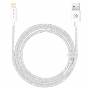 OEM Blavec Cable Candy braided - USB to Lightning - 2,4A 3 metres (CCA-UL24W30) white