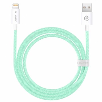 OEM Blavec Cable Candy braided - USB to Lightning - 2,4A 3 metres (CCA-UL24GN30) green