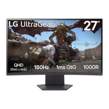 LG UltraGear 27GS60QX-B - LED monitor - curved - QHD - 27" - HDR