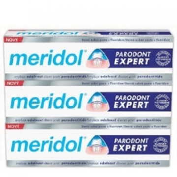 Meridol Paradont Expert Tripack Toothpaste (3 pcs) - Toothpaste against bleeding gums and periodontitis