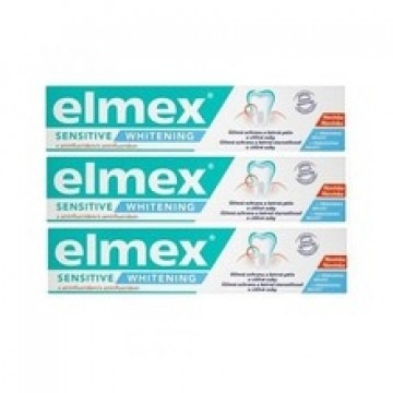 Elmex Sensitive Whitening (3 x 75 ml) - Whitening toothpaste for sensitive teeth