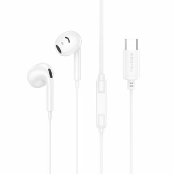 OEM Borofone Earphones BM96 Brilliant with microphone Type C white