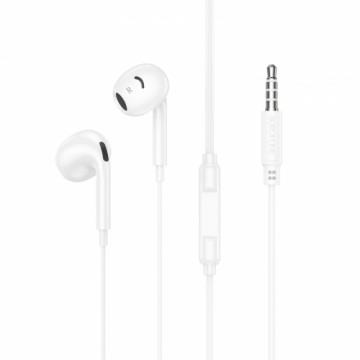 Borofone Earphones BM96 Brilliant with microphone white