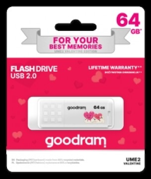 Goodram UME2 USB 2.0 64GB Valentine White