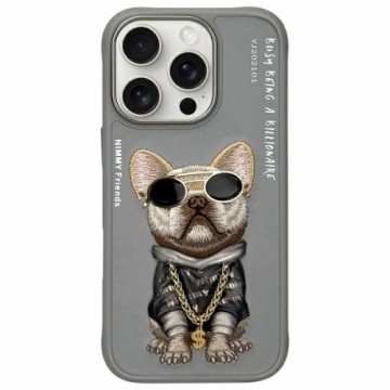 Nimmy etui iPhone 16 Pro Max 6.9"         szary|gray Glasses Cool Dog