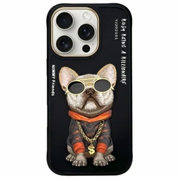 Nimmy etui iPhone 16 Pro Max 6.9"         czarny|black Glasses Cool Dog