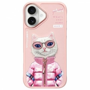 Nimmy etui iPhone 16 6.1" różowy|pink     Cool&Cute 2.0 Cat