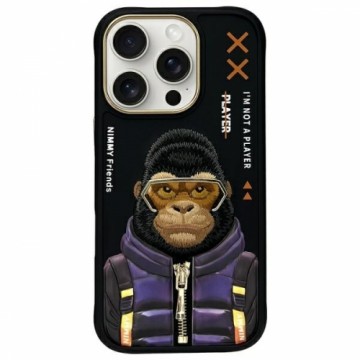 Nimmy etui iPhone 16 Pro Max 6.9"         czarny|black Cool&Cute 2.0 Monkey