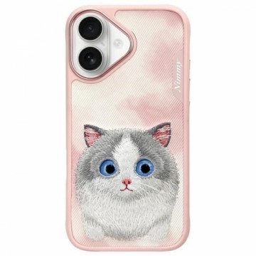 Nimmy etui iPhone 16 6.1 różowy|pink Big  Eyed Pet 2.0 Cat