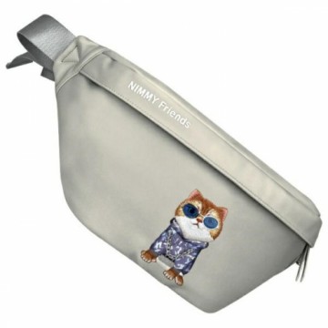 Nimmy Nerka na ramię szary|gray           Crossbody Glasses Cool Cat