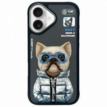 Nimmy etui iPhone 16 6.1" czarny|black    Cool&Cute 2.0 Dog