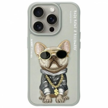 Nimmy etui iPhone 15 Pro Max 6.7"         szary|gray Glasses Cool Dog