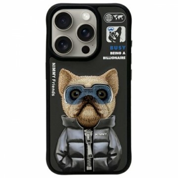 Nimmy etui iPhone 15 Pro Max 6.7"         czarny|black Cool&Cute 2.0 Dog