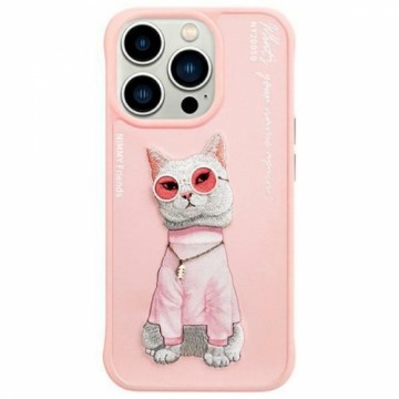 Nimmy etui iPhone 15 Pro 6.1"             różowy|pink Glasses Cool Cat