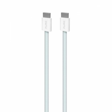 Puro Fabrik USB-C - USB-C Cable 1.5m 60W 480mbps - Blue