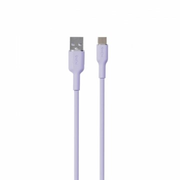 Puro Elektrik Puro Soft USB-A - USB-C Cable 1.5m - Purple