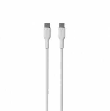 Puro Elektrik Puro Soft USB-C - USB-C 60W 1.5m silicone cable - white