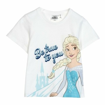 Child's Short Sleeve T-Shirt Frozen White