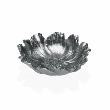 Centerpiece Versa Silver Flower 17 x 5,2 x 17,5 cm