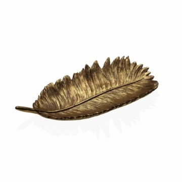 Centerpiece Versa Golden Feather 12,8 x 4,2 x 27 cm