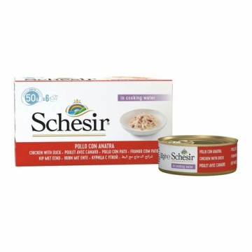 Agras Pet Foods SCHESIR Chicken fillets with duck in broth - wet cat food - 6x50g