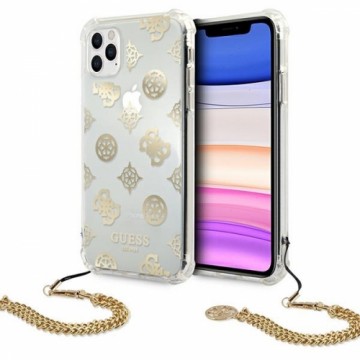 Guess GUHCN58KSPEGO iPhone 11 Pro 5,8" złoty|gold hardcase Peony Chain Collection