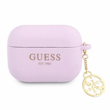 GUAPLSC4EU Guess 4G Charm Silicone Case for Airpods Pro Purple