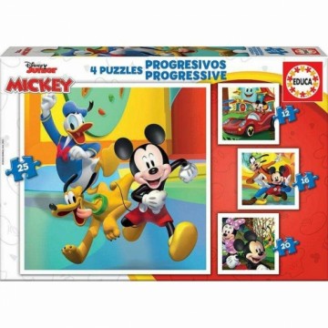 Головоломка Educa Mickey & Friends (25 + 20 + 16 + 12 pcs)