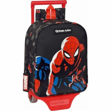 Школьный рюкзак с колесиками Safta Spiderman Hero Чёрный 22 x 27 x 10 cm