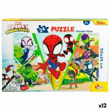 Child's Puzzle Spidey Spidey 24 Pieces 12 Units