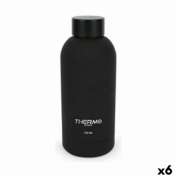 Thermal Bottle ThermoSport Black Soft Touch 6 Units