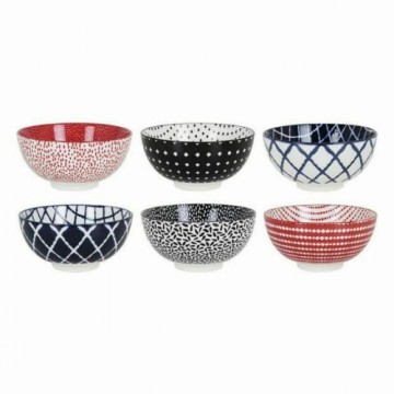 Bowl La Mediterránea Hana Porcelain Multicolour 18 Units