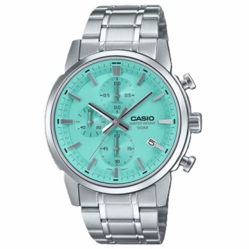 Vīriešu Pulkstenis Casio CHRONO DATE SILVER AQUA