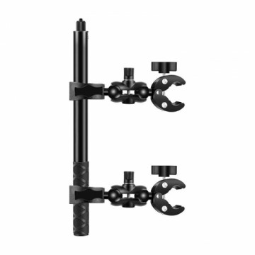 Motorcycle|bicycle mount PULUZ with two clamps and selfie stick 150 cm