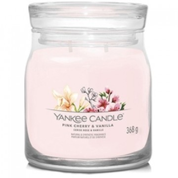 Yankee Candle Pink Cherry & Vanilla Signature Candle (pink cherry and vanilla)