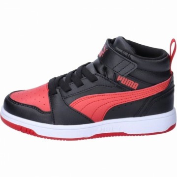 Детские спортивные кроссовки Puma Rebound V6 Mid Чёрный Красный