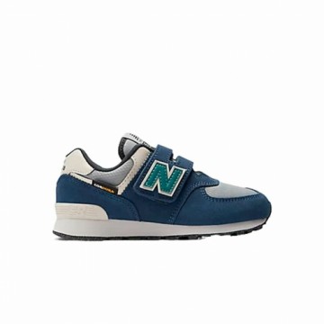 Детские спортивные кроссовки New Balance 574 Core Hook Loop Nb Синий