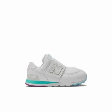 Детские спортивные кроссовки New Balance 574 NEW-B HOOK LOOP Белый