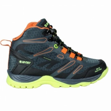 Pārgājienu Zābaki Hi-Tec Toubkal Mid Waterproof Melns Gaiši pelēks