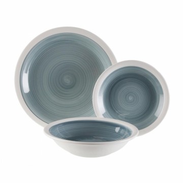 Tableware Versa Blue 26,5 x 26,5 cm 18 Pieces