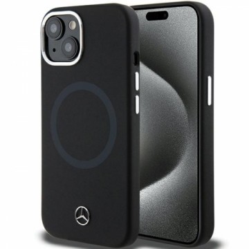 Mercedes MEHMP15S23SCMK iPhone 15 | 14  | 13 6.1" czarny|black hardcase Silicone Bicolor MagSafe