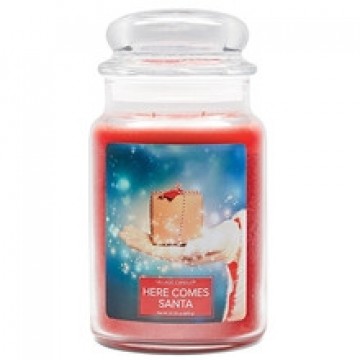 Village Candle Here Comes Santa Candle (cedar wood, cardamom, lavender and yew)